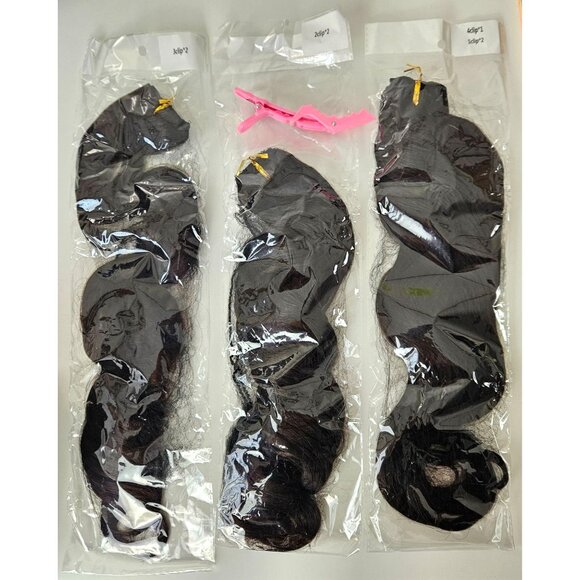 Vigorous Womens 7 Pcs Long Wavy Clip-In Hair Extensions Dark Brown 20 Inch D279 - Picture 7 of 10